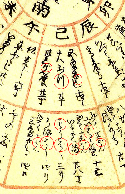 京都名所方角の図,巳の方角